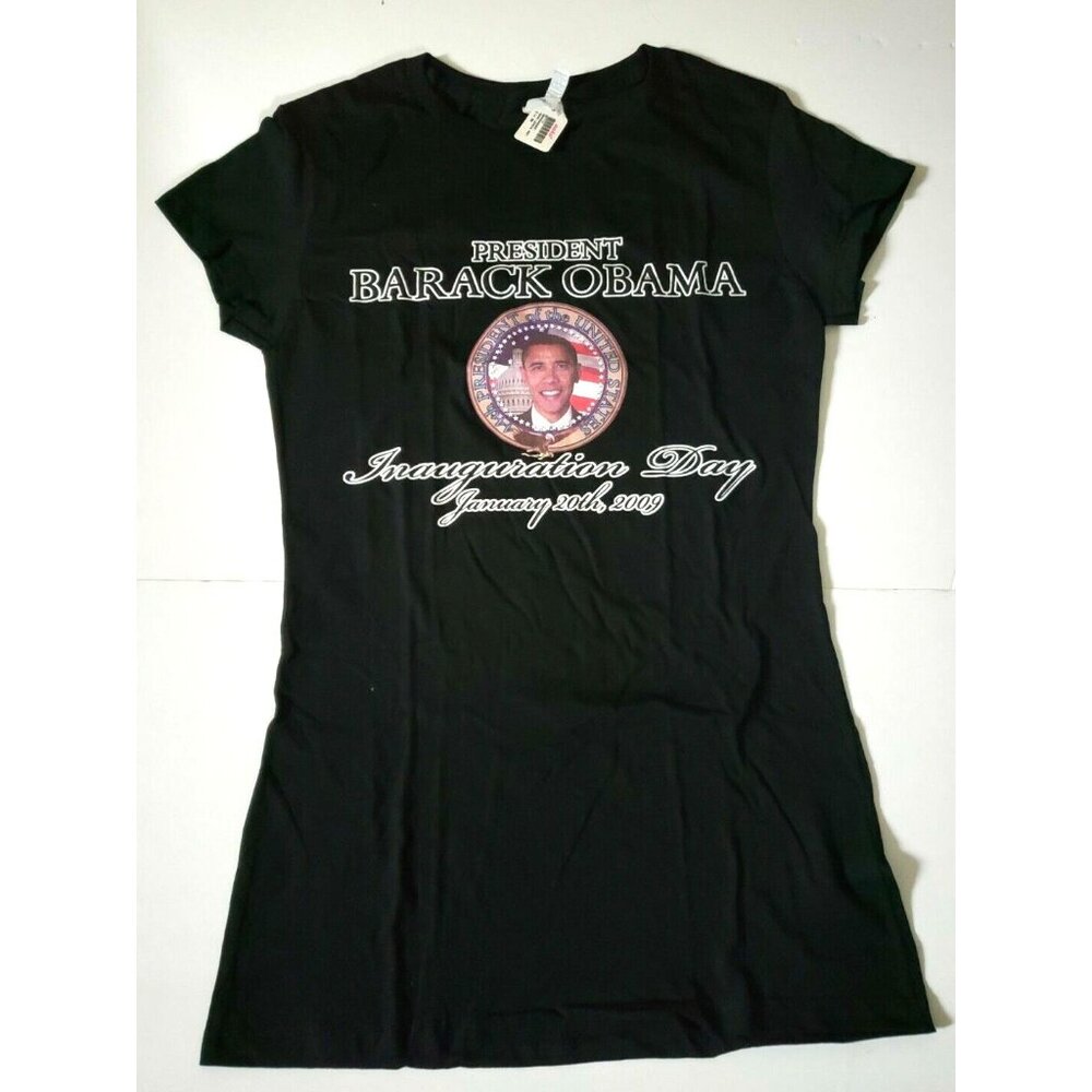 President Barack Obama Inauguration Day Jan 20 2009 T-Shirt  Women Sz L